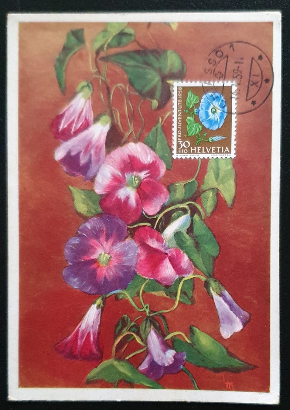 Alle Briefmarken: Maximumkarte Pro Juventute 1958 – Gebraucht aus Kreuzlingen von Rschweiz1