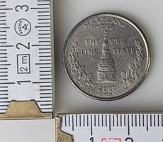 Maryland Quarter Dollar 2000, Zustand siehe Fotos!