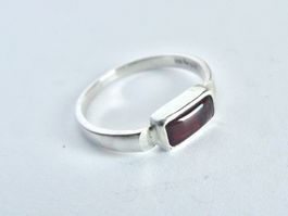 Silber Ring mit Granat