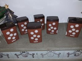 Kaba Vorratsdosen 6er Set, Retro Design, Vintage 