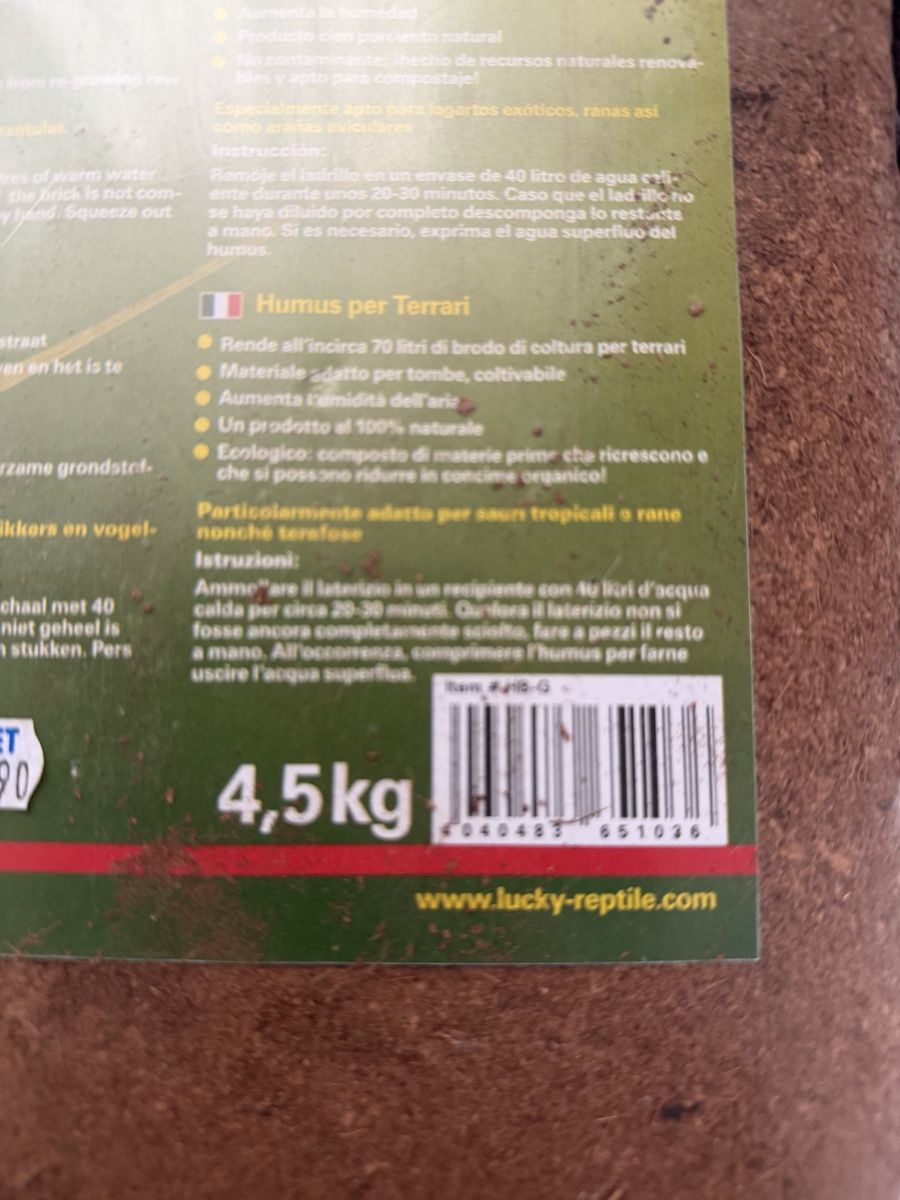 Plantes & graines: Humus Block 4.5 Kilo / Orginalverpackt – Neuf avec emballage d'origine à Biel/Bienne par ste_lzc7 1