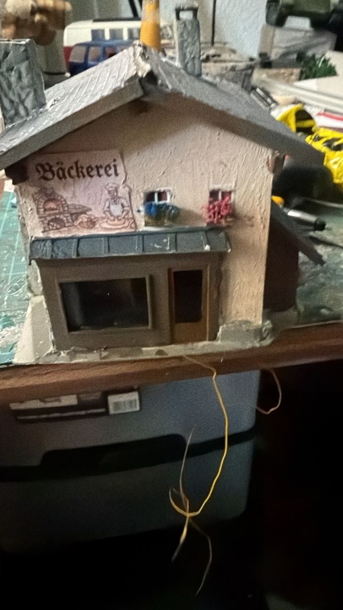 Modellini di ferrovie: Bäckerei Dorf H0 Eigenbau  – Usato da Basel venduto da lin_th2y