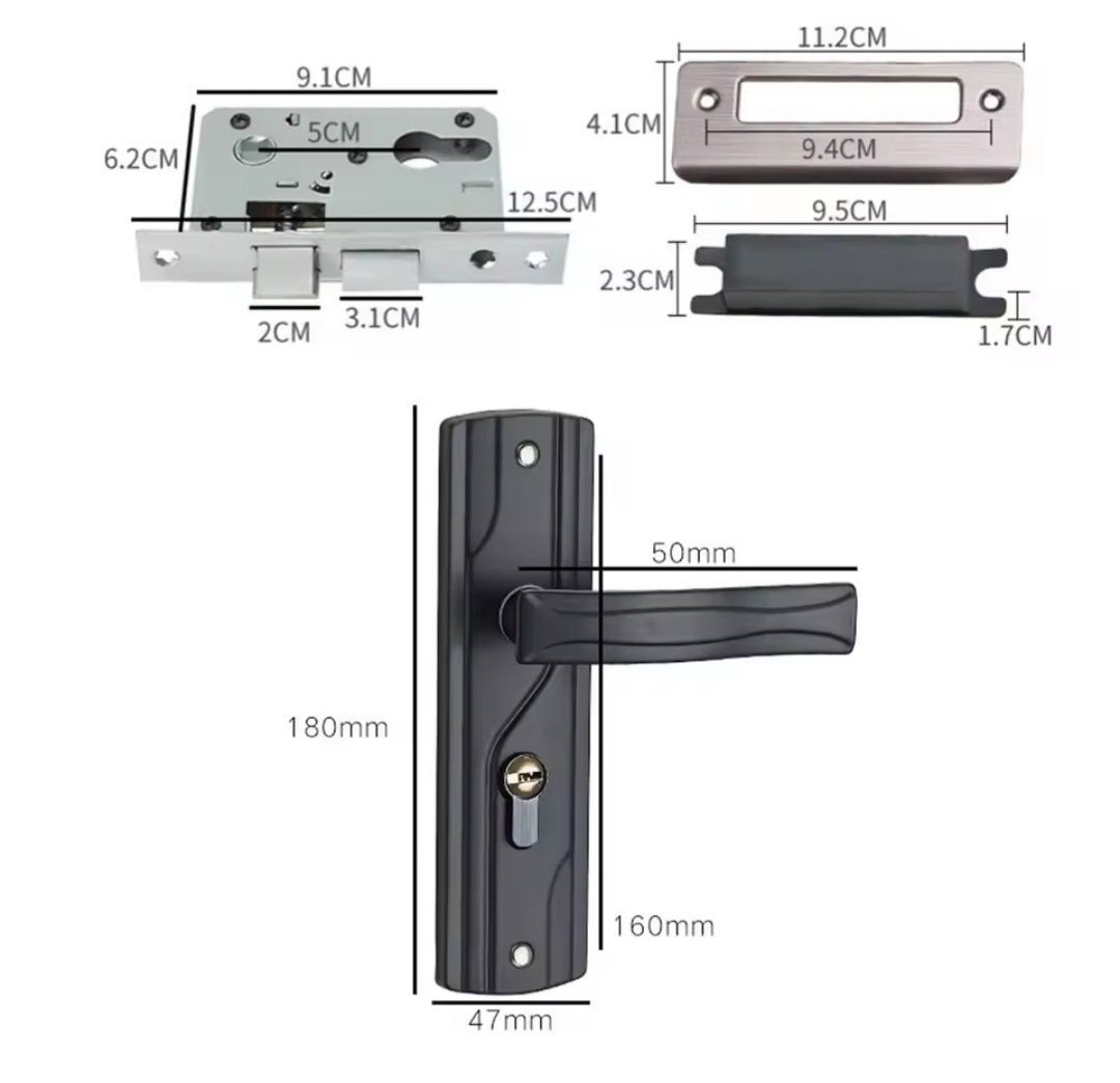 Ferramenta: Serrure de poignée de porte intérieure robustes et complete – Nuovo e nell'imballaggio originale da Saignelégier venduto da Instant-Key-Pro 3