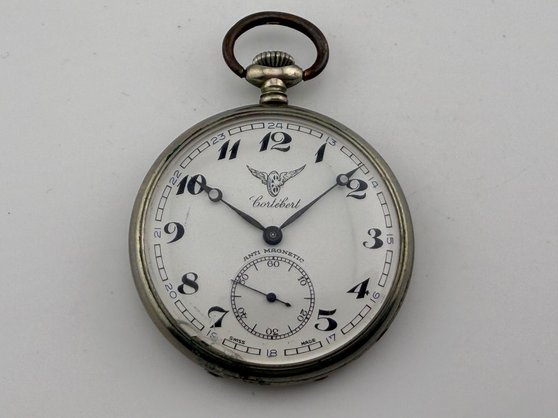 Cortébert Orologi: Alte CORTEBERT montre de poche mécanique – Difettoso da Biel/Bienne venduto da MrP_WatchesBiel