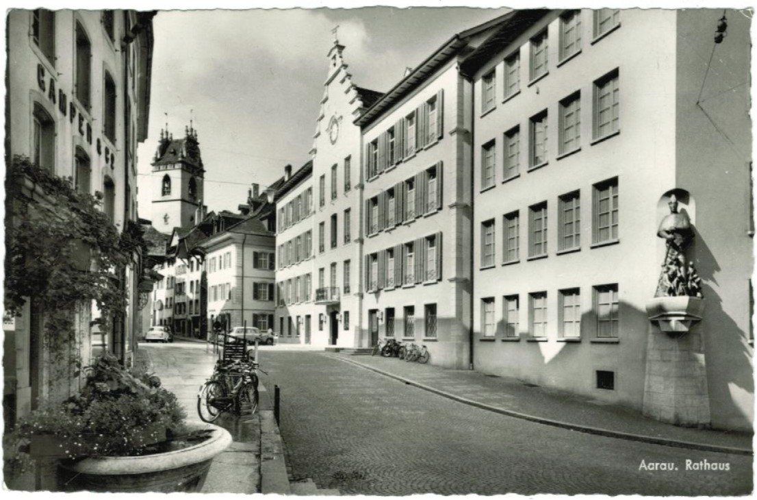 Cartoline postali: AK Aarau. Rathaus 1964 – Usato da Zürich venduto da tol_b7c7