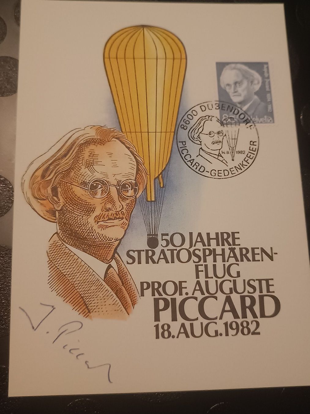 Autogramme: Jacques Piccard - handsigniert – Gebraucht aus Menziken von Artographs