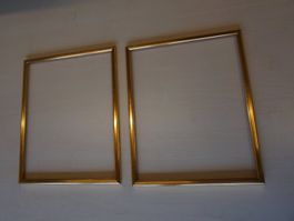 Bilderrahmen  2-er Set gross, gold aus Holz