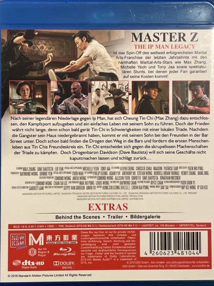 Tutti i DVDs: Master Z - The Ip Man Legacy (2018) – Nuovo (secondo la descrizione) da Waldenburg venduto da Gonzo8 1