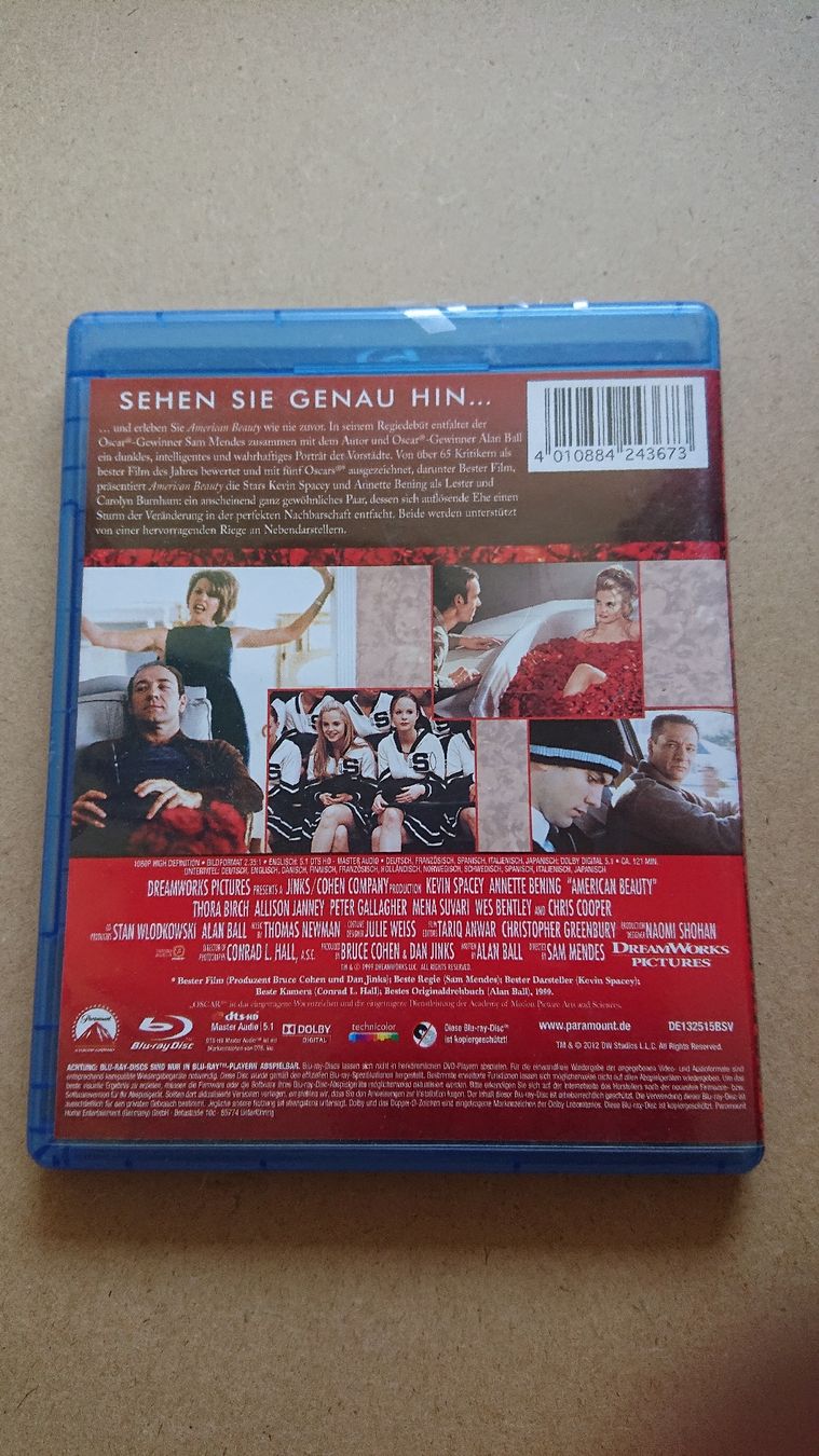 Tutti i DVDs: American Beauty Bluray – Usato da Chur venduto da FreakofRarity 1