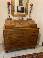 Mobile/secretaire/schrank antico XVII con ribalta