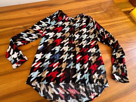 Bluse CECIL schwarz bunt geometrisches Muster XS neuwertig