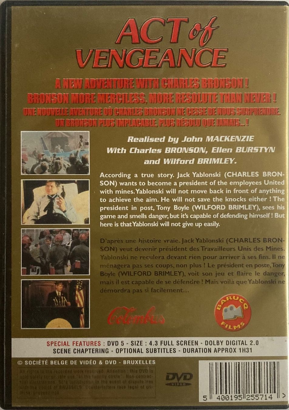 Alle DVDs: CHARLES BRONSON - ACT OF VENGEANCE – Gebraucht aus Poliez-Pittet von Newtown-Records 1
