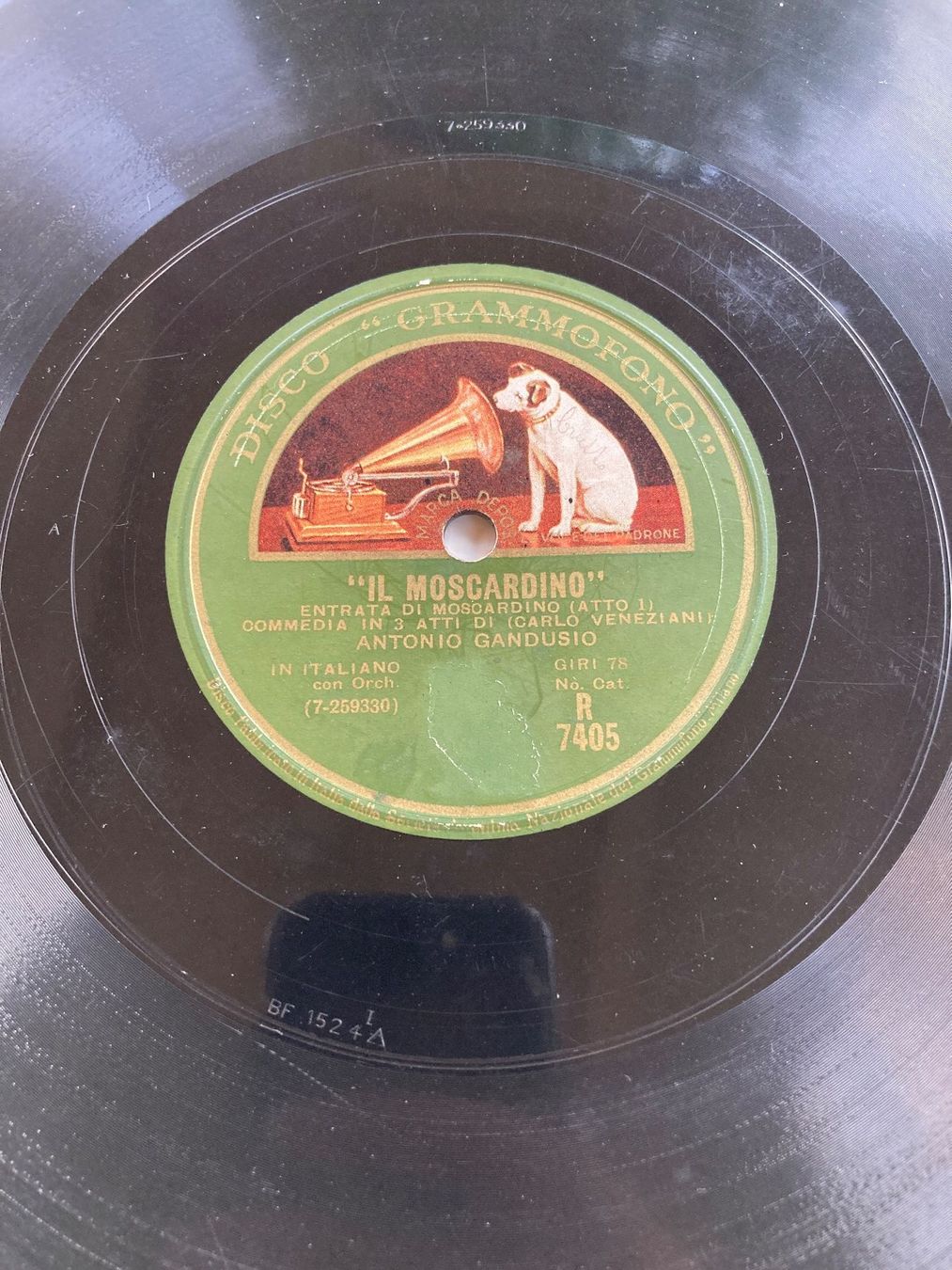 Schallplatten: Vier italienische Schellackplatten, eine davon sehr alt – Gebraucht aus Altstätten SG von orthophonix 6
