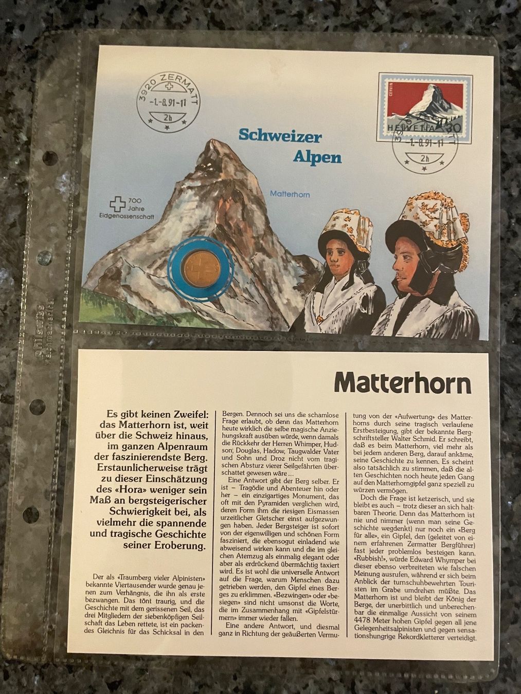 Alle Münzen: Numisbrief Matterhorn – Neu (gemäss Beschreibung) aus Schlossrued von Julio25