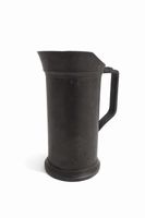 Antique Pewter 1/2 Liter Tankard, Vintage Measuring Jug.