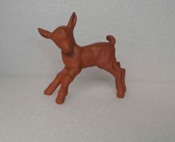 Keramik Figur Zicklein Ziege Geisslein Vintage Steingut