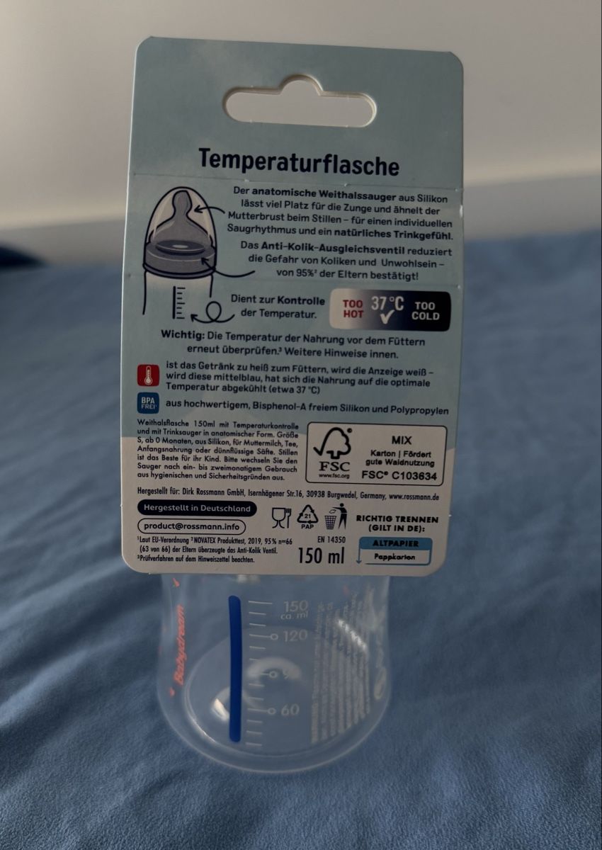 Pasti del neonato: !!NEU!! Temperaturflasche BPA-frei – Nuovo e nell'imballaggio originale da Winterthur venduto da ste_5vfj 1