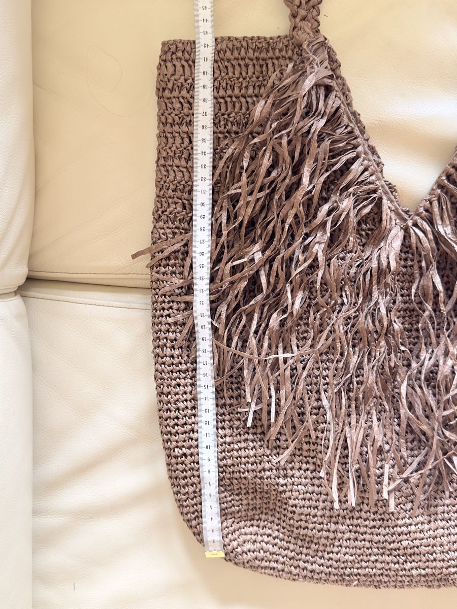Borse da donna: Borsa in rafia  con frange - Handmade! – Nuovo e nell'imballaggio originale da Bellinzona venduto da bul_mvy5 6