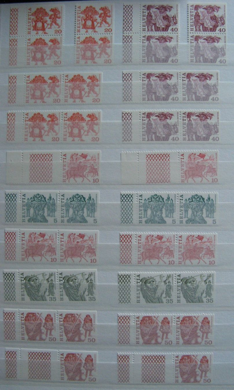Alle Briefmarken: Kehrdrucke / Zusammenhängende postfrisch – Neu (gemäss Beschreibung) aus Frauenfeld von Interessent1 5
