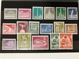 Berlin 1956, Mi 140-54, 80-81, **, KP 105.--
