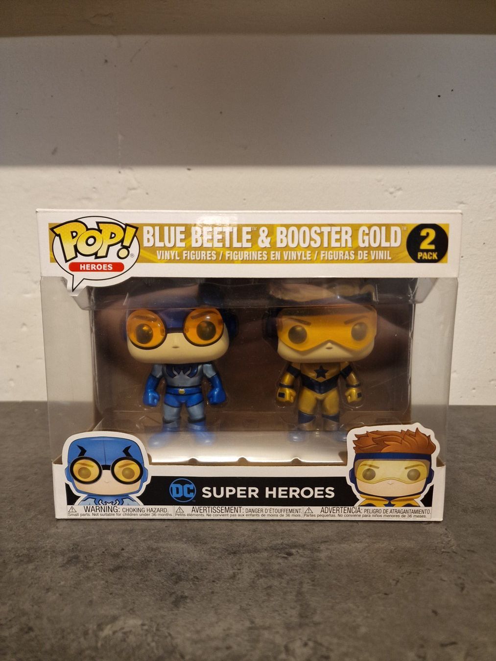 Funko Statuette: Funko Pop Heroes Blue Beetle & Booster Gold 2 Pack – Nuovo e nell'imballaggio originale da St. Erhard venduto da hubi36