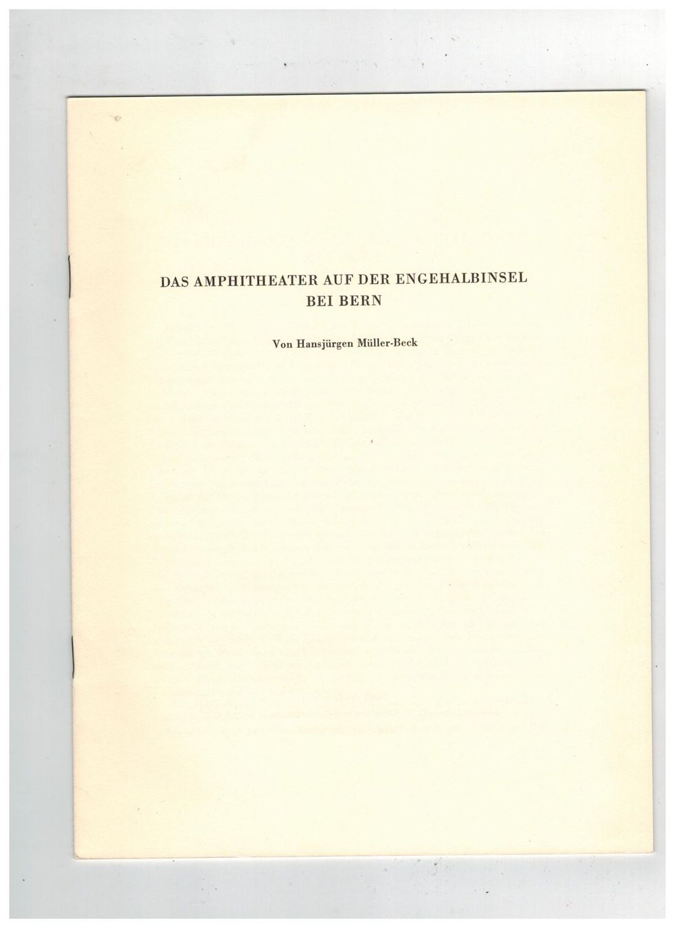 Bücher: Archäologie: Amphitheater Engehalbinsel, Bern – Neu (gemäss Beschreibung) aus Biel-Benken BL von rud_yc8p