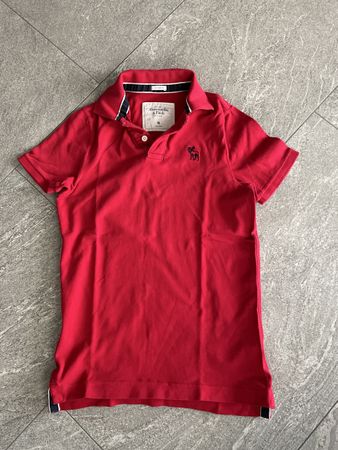 Abercrombie & Fitch Poloshirt Grösse M rot - Top Zustand