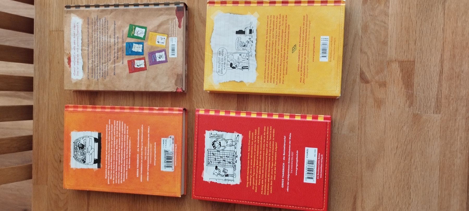 Livres: 4 Bücher Gregs Tagebuch  – D'occasion à Mörel par MJoaoCosta 1