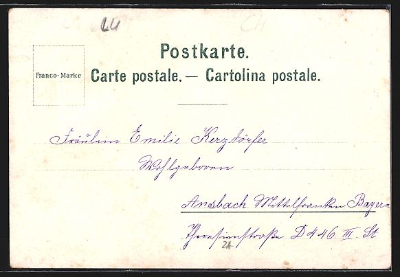 Cartoline postali: Litho Gersau, Panoramaansicht, Vierwalds – Usato da Berlin venduto da bartko-reher 1