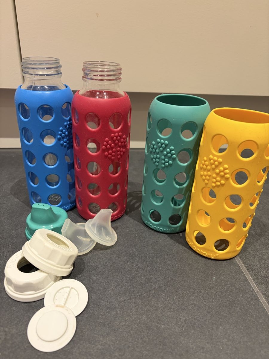 Pasti del neonato: Lifefactory Trinkflaschen aus Glas – Usato da Bern venduto da Croquant