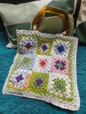 Sac crochet esprit bobo esprit vintage Hippie