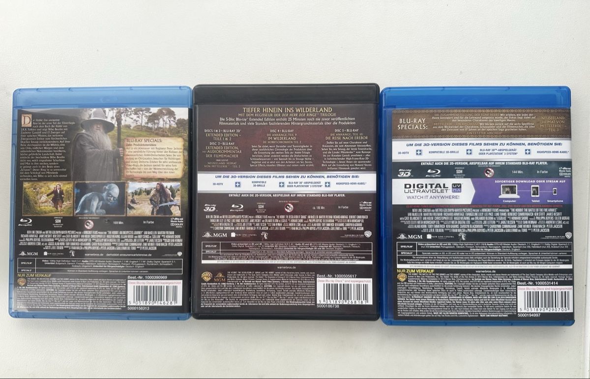 Tutti i DVDs: Der Hobbit Trilogie - Blu-ray – Nuovo (secondo la descrizione) da Hochdorf venduto da Blitzman83 1