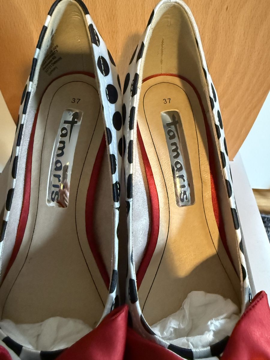 Scarpe da donna: Damen Schuhe Polka dots muster – Usato da Zurich venduto da Alinecnicolet 5