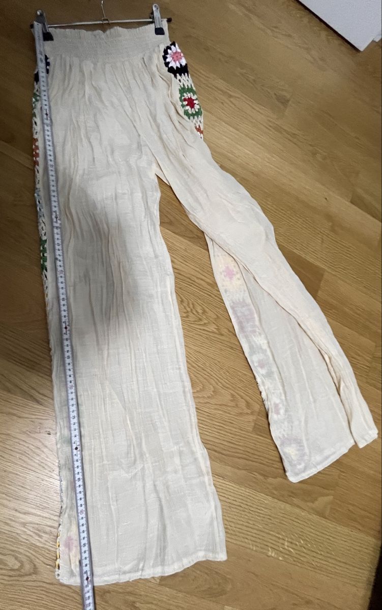 Pantaloni: Schöne Sommerhose mit Häkeldetails, Gr.: S/M, Boho Stil, – Nuovo (secondo la descrizione) da Zürich venduto da MariaSusanne 2