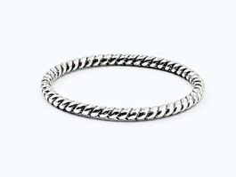 Ring Silber 925 gedreht schmal