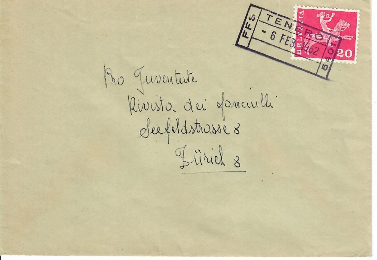 Tutti i francobolli: FFS Tenero 1962 – Usato da Hochdorf venduto da Ziegel-16