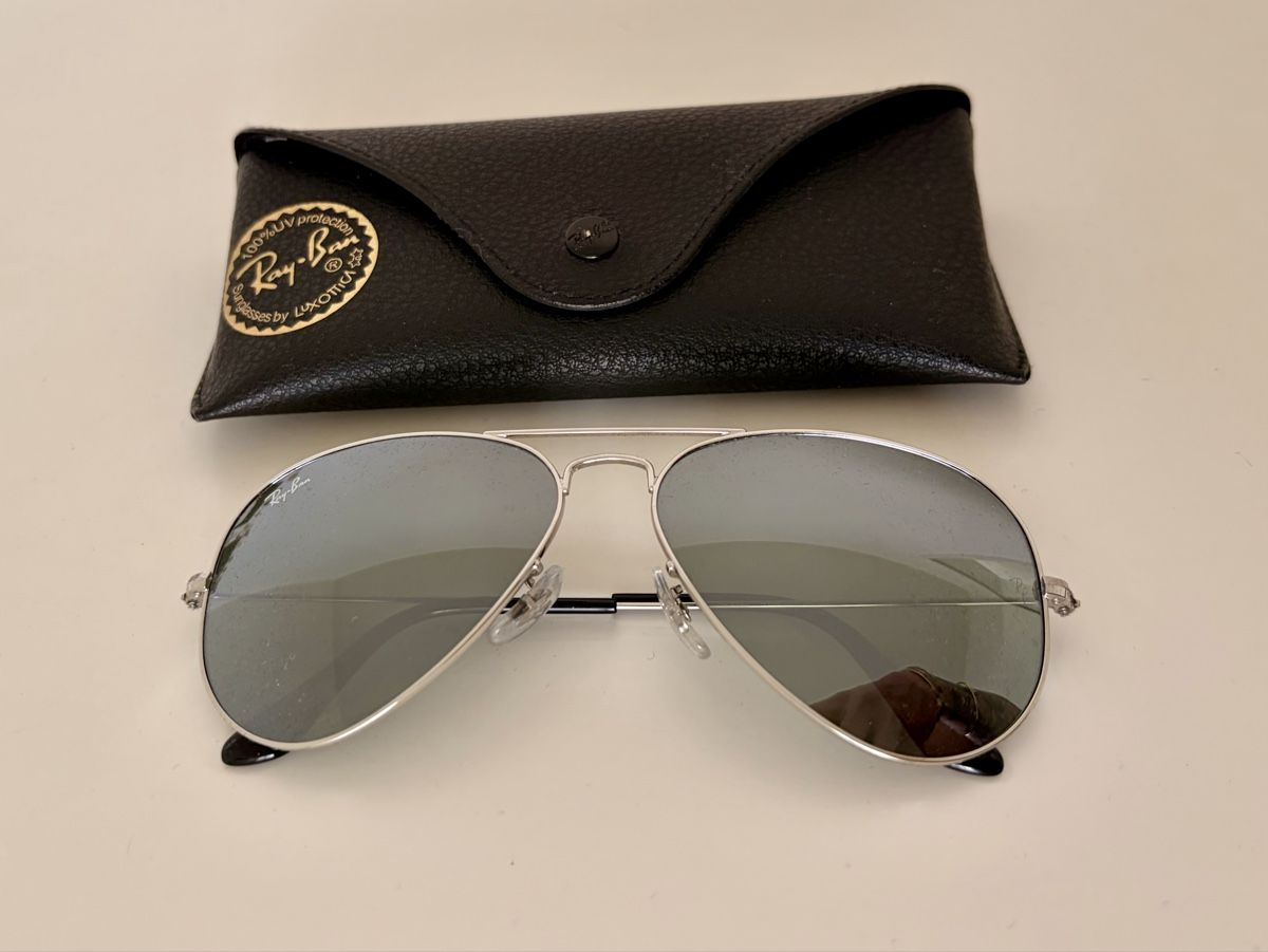 Ray-Ban Occhiali & Lenti: Ray-Ban Sonnenbrille silber – Usato da Dübendorf venduto da vici04