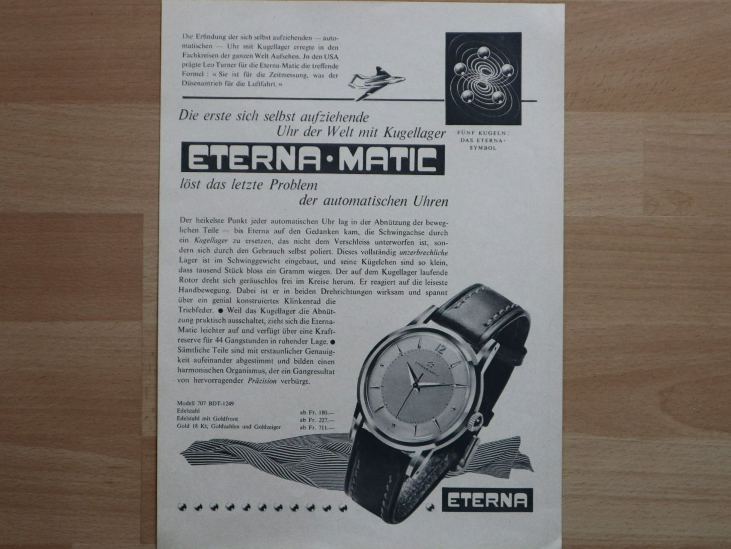 Foto & Immagini: Orig. Werbung Eterna-Matic Uhren – Usato da Eschenbach SG venduto da Astalavista