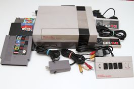 Nintendo NES mit Spielen