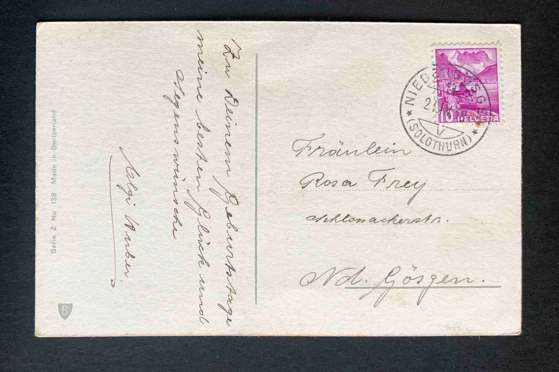 Cartoline postali: AK Rosen 1938 – Usato da Goldau venduto da Balkonia09 1