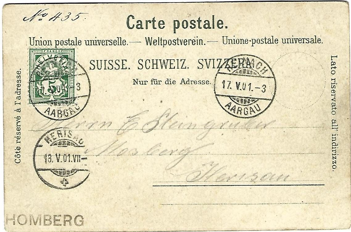 Cartes postales: Gruss vom Homberg Litho – D'occasion à Wetzikon ZH par Brulu100 1
