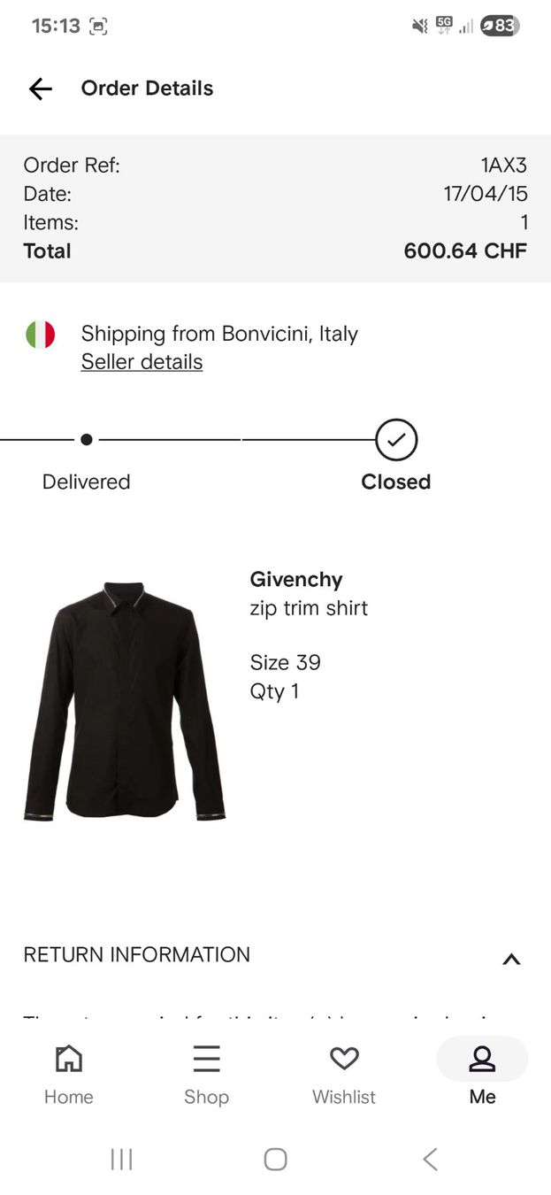 Givenchy Camicie: Schwarzes Givenchy Hemd, Grösse 39, – Nuovo (secondo la descrizione) da Grenchen venduto da Lucifero17 3