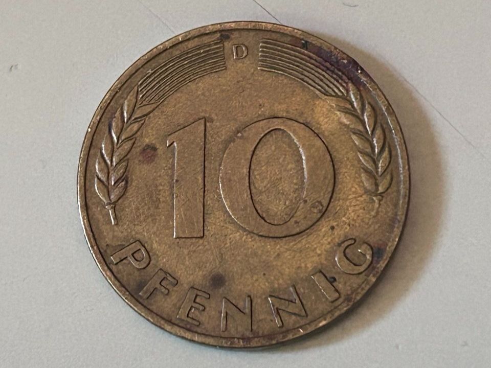 Tutti le monete: 10 Pfennig del 1950 D – Usato da Giubiasco venduto da LorisVale