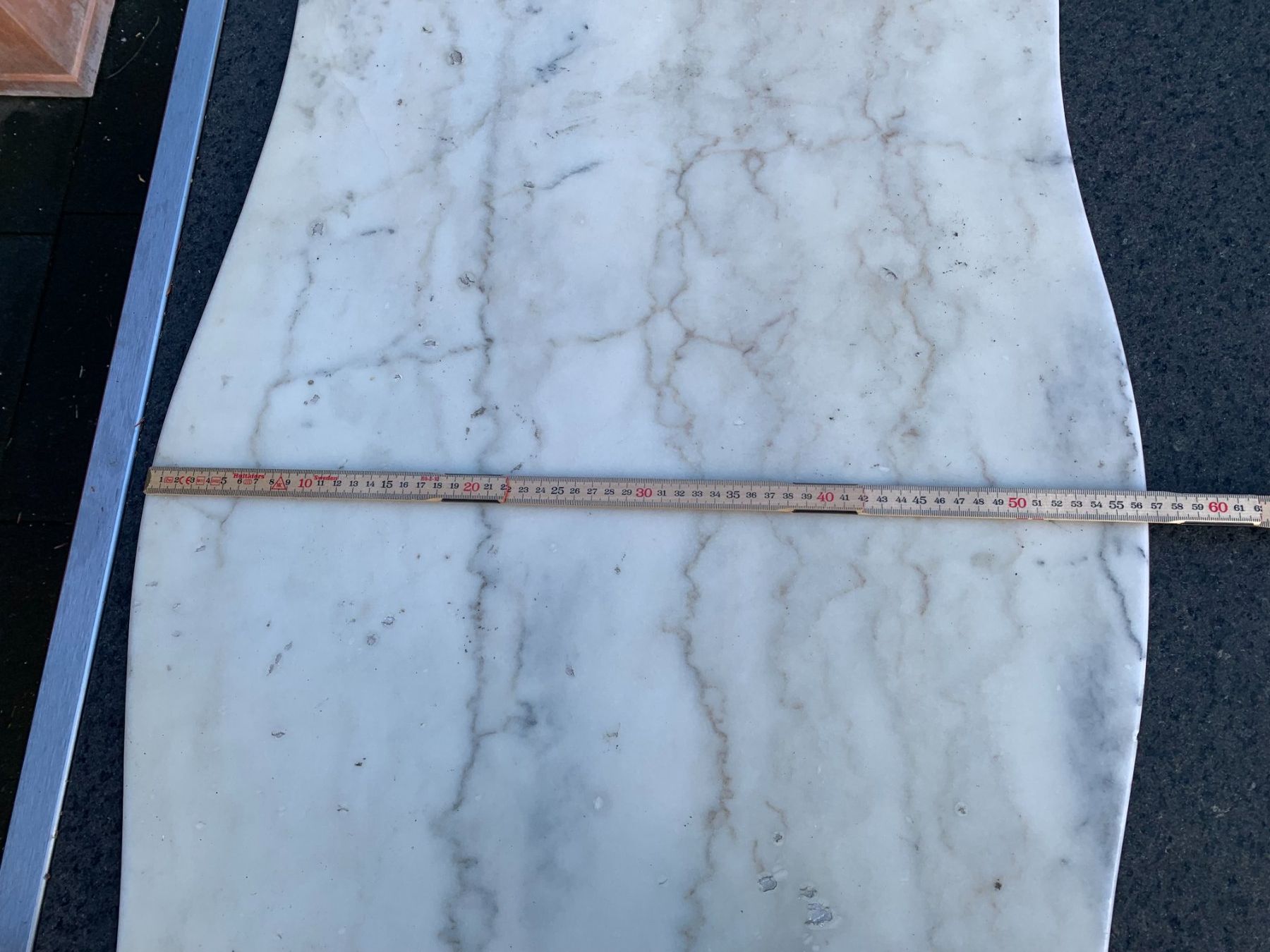 Tavoli: Schwere Marmor Tisch Platte - 79cm x 57cm – Usato da Zürich venduto da ZHtobi 5