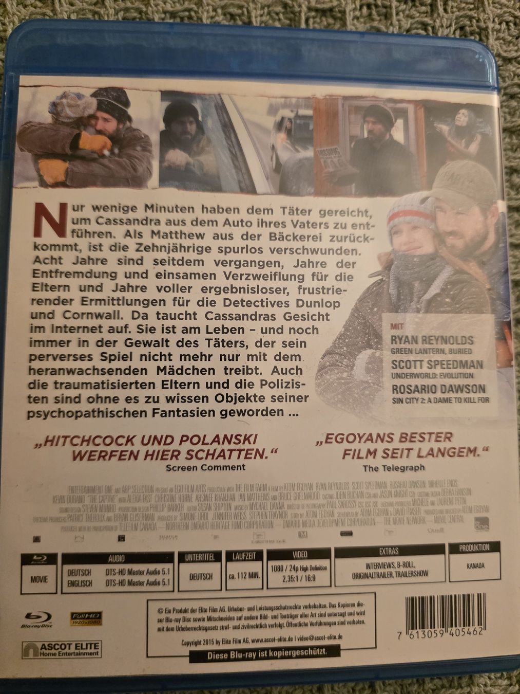 Tutti i DVDs: The Captive - Blu-ray – Usato da Ellikon a d Thur venduto da razzorblog 1