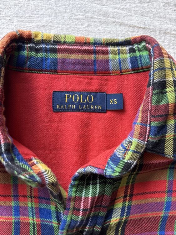 Polo Ralph Lauren Flannel Shirt Red XS 4