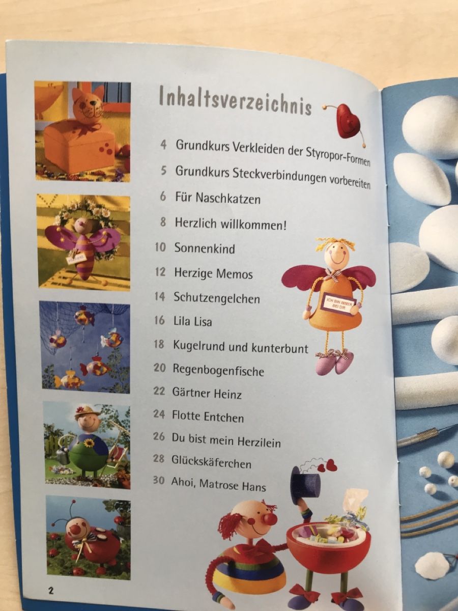 Bücher: Bastelbuch "Lustige Gesellen" Deko Styropor Figuren – Gebraucht aus Udligenswil von Lilienfarbe 2