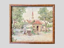 AB 1.- Carl Mell 1851-1936 - Aquarell - Salzburg, 27 x 31 cm