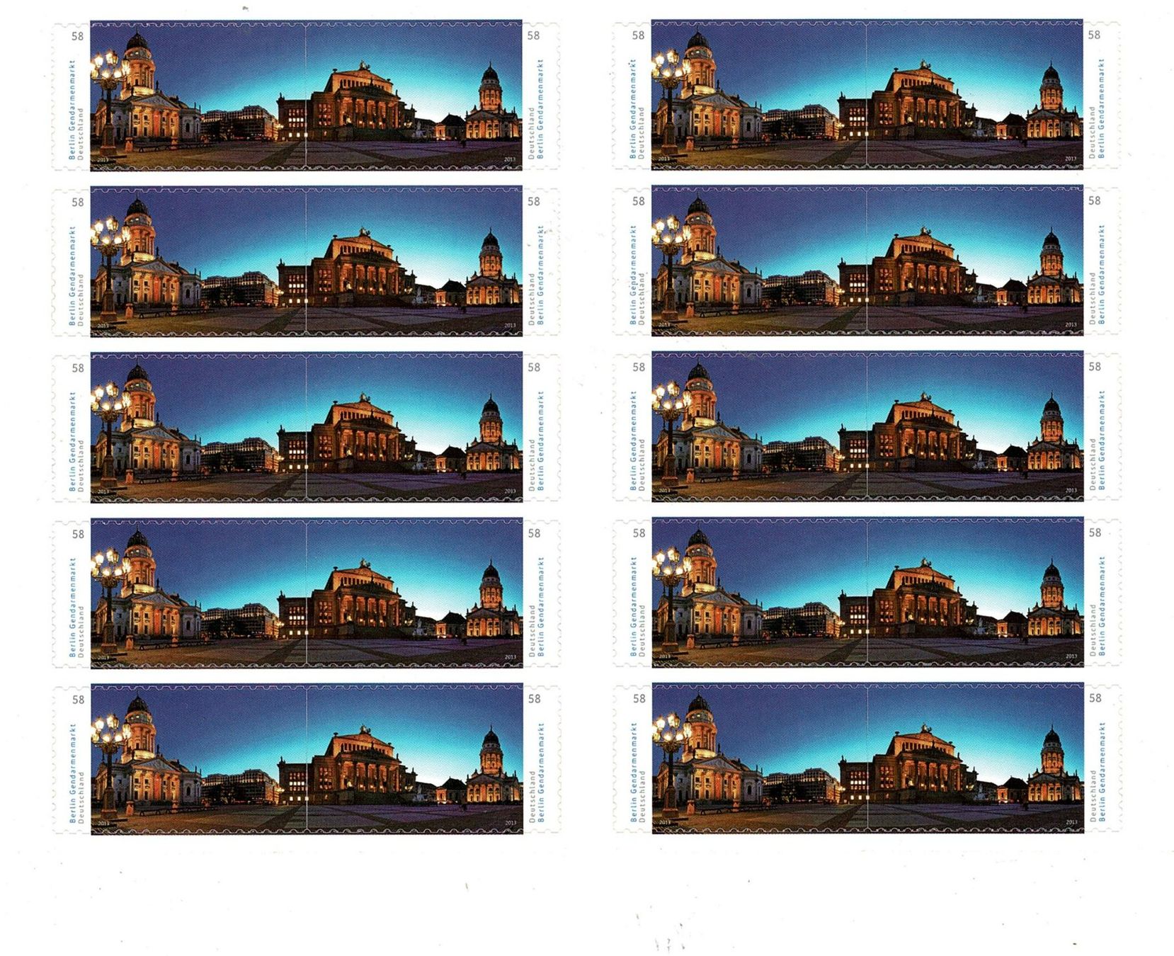 Tous les timbres: Berliner Gendarmenmarkt  1 Heftchen ** – Neuf (Voir description) à Lausanne par Whorvath