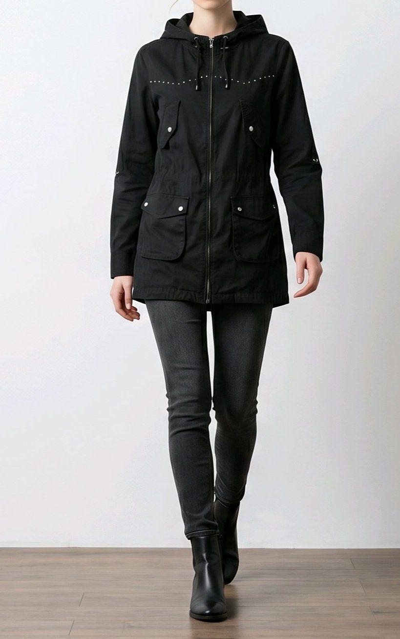Manteaux: Tolle Long Jacke / Mantel Gr. 38 Schwarz – D'occasion à Füllinsdorf par Sunnebliemli7 1